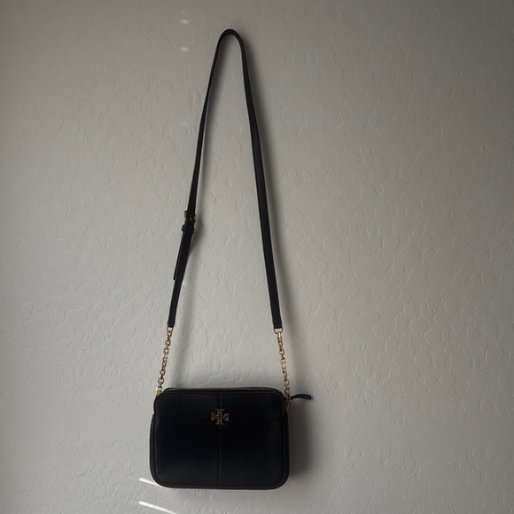 Tory Burch Handbags - Tory Burch Black and Gold Crossbody Bag